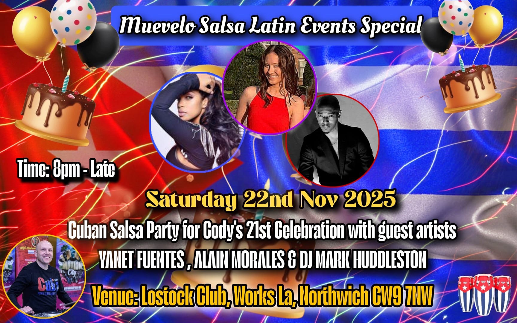 Cuban Salsa Party for Codyβs 21st Birthday Celebration