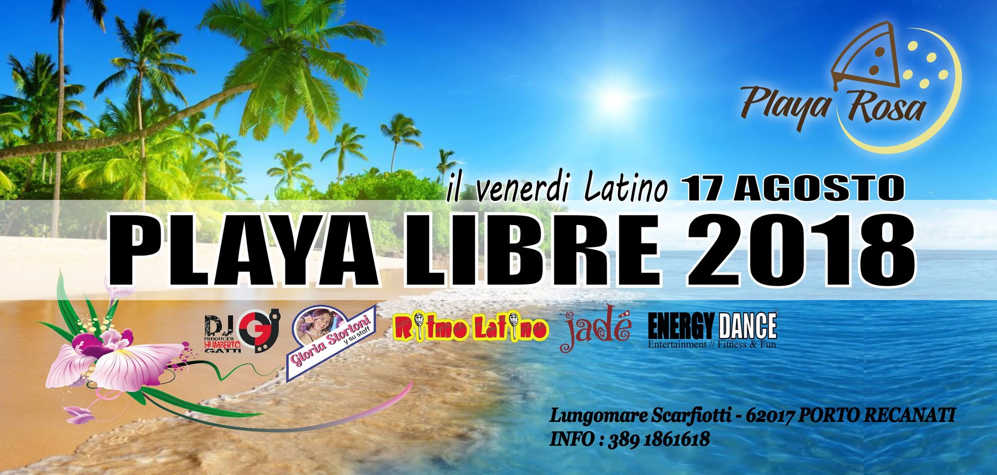 PLAYA LIBRE - Venerdi 17 Agosto 2018 - Il Venerdi Latino