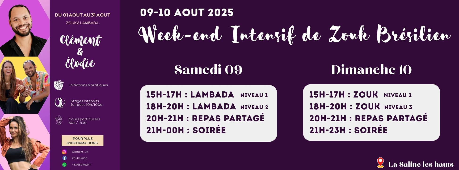 Week-end intensif zouk & Lambada 2