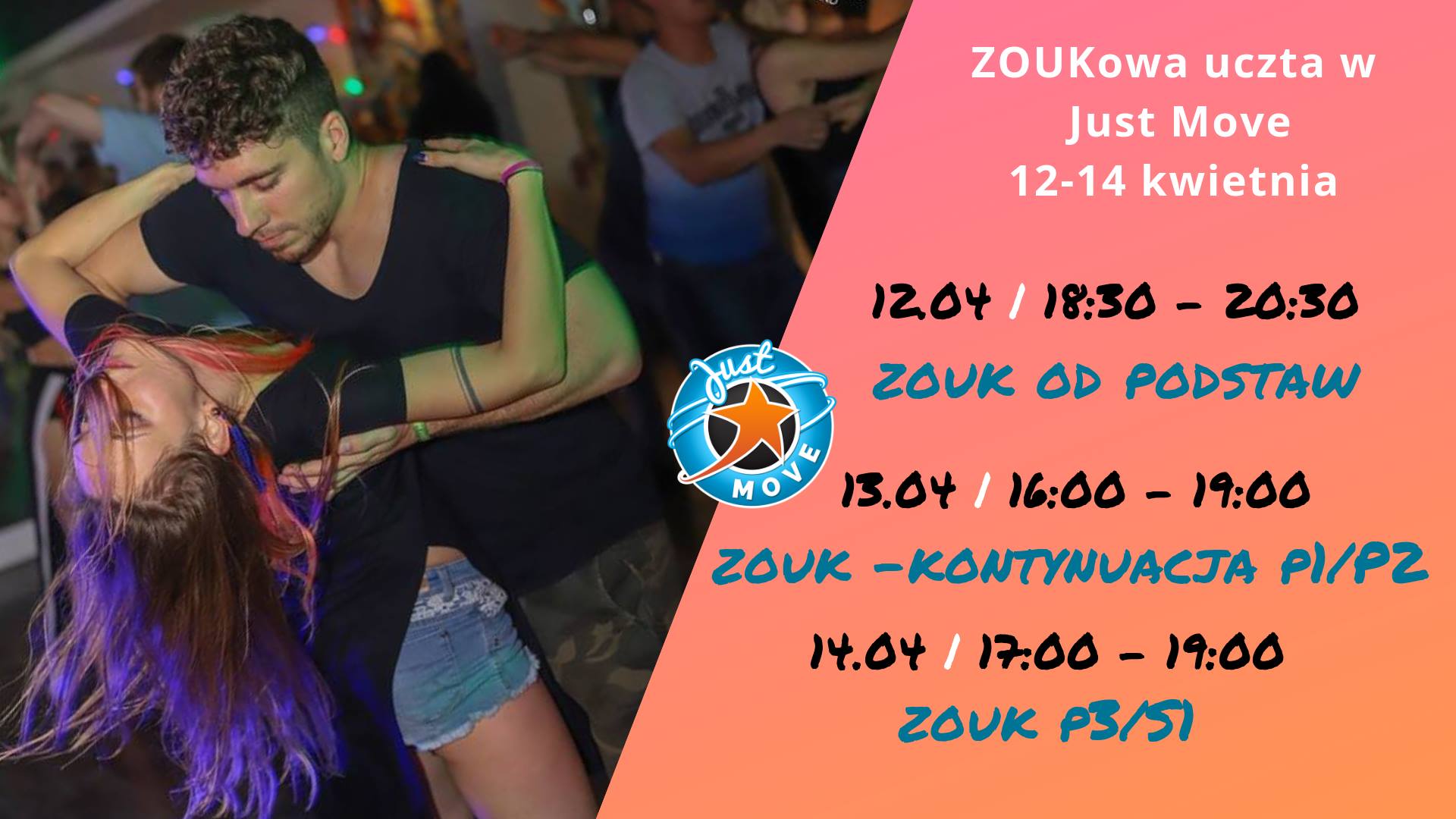 Zajęcia ZOUK od podstaw P1 P2 oraz P3 S1