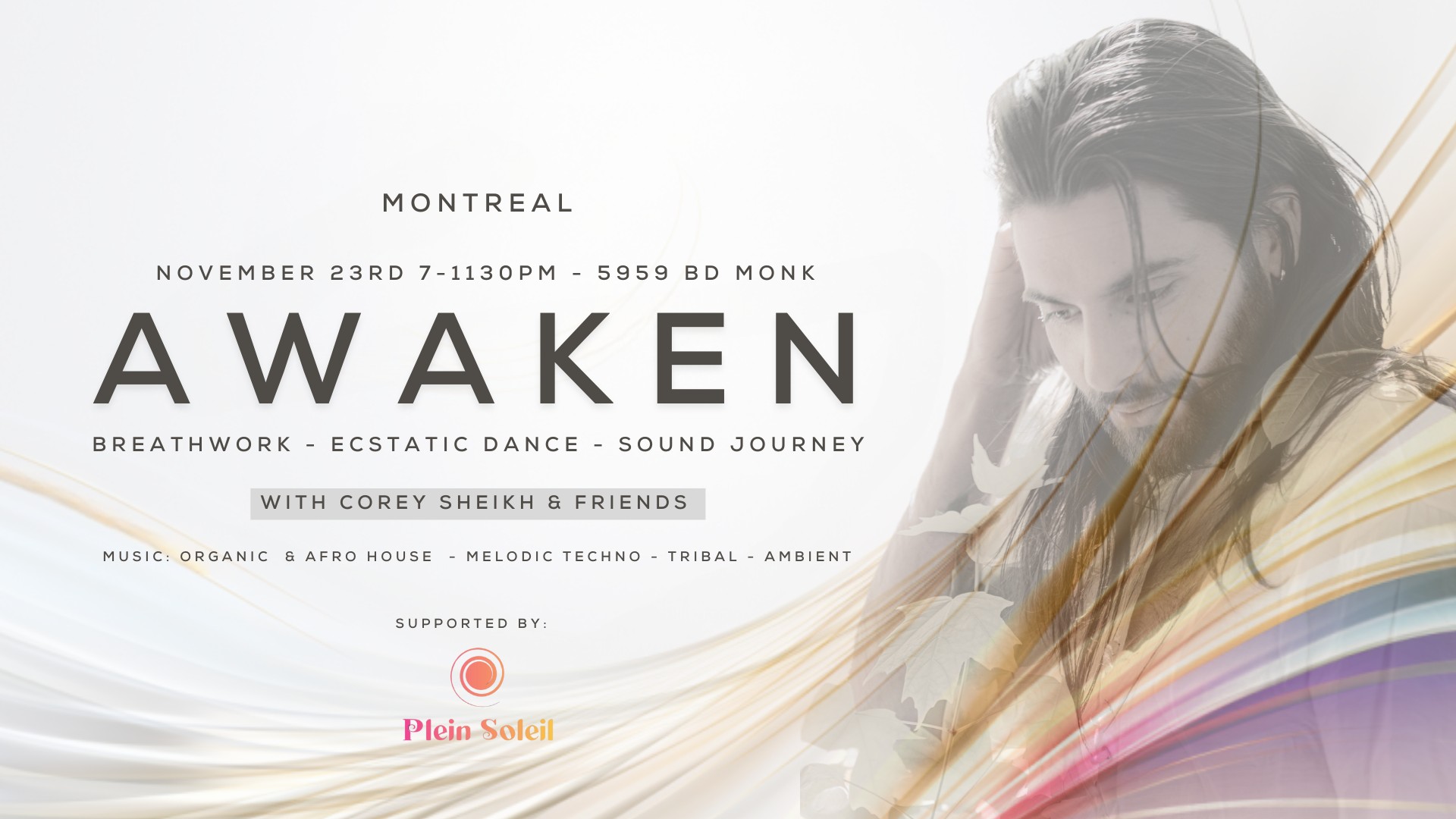 AWAKEN MTL - Breathwork, Ecstatic Dance, Sound Journey w Corey Sheikh
