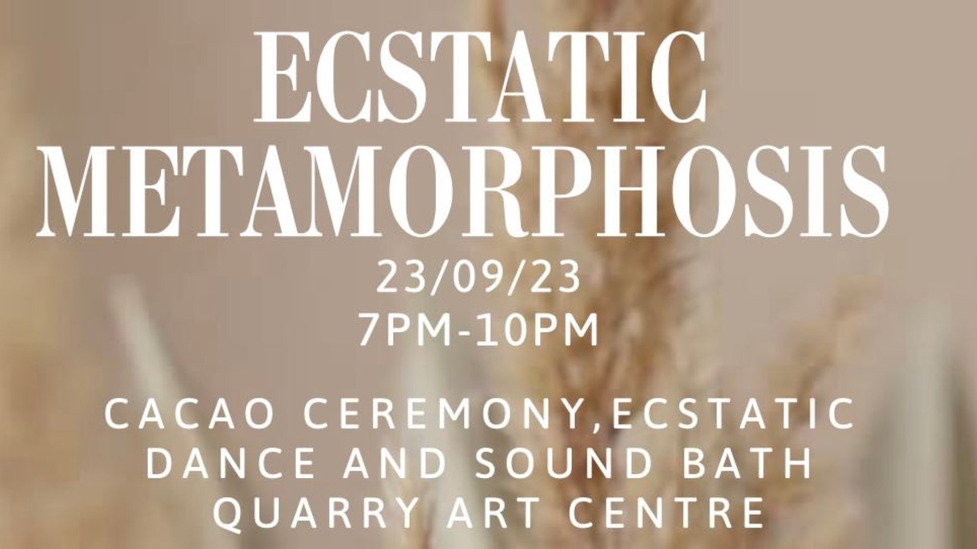Ecstatic Metamorphosis