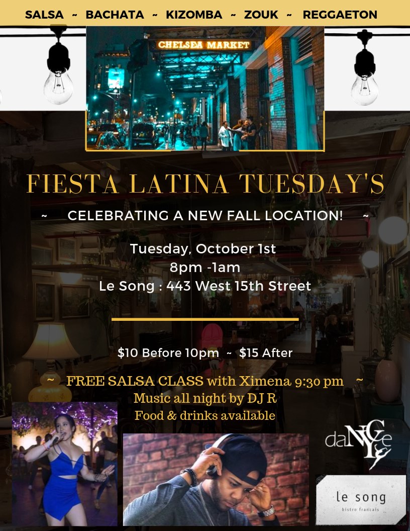 Fiesta Latina Tuesday's by Dance NYC