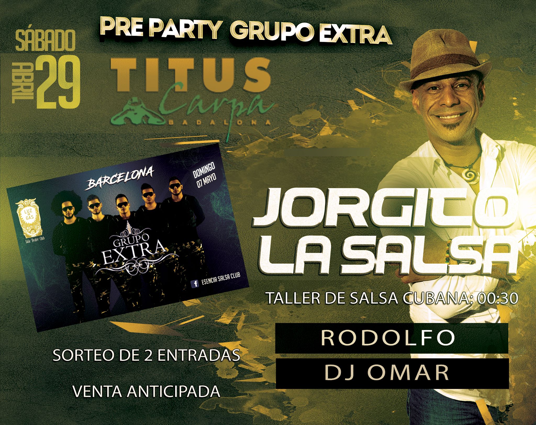 Pre party Grupo Extra - Titus Carpas Badalona