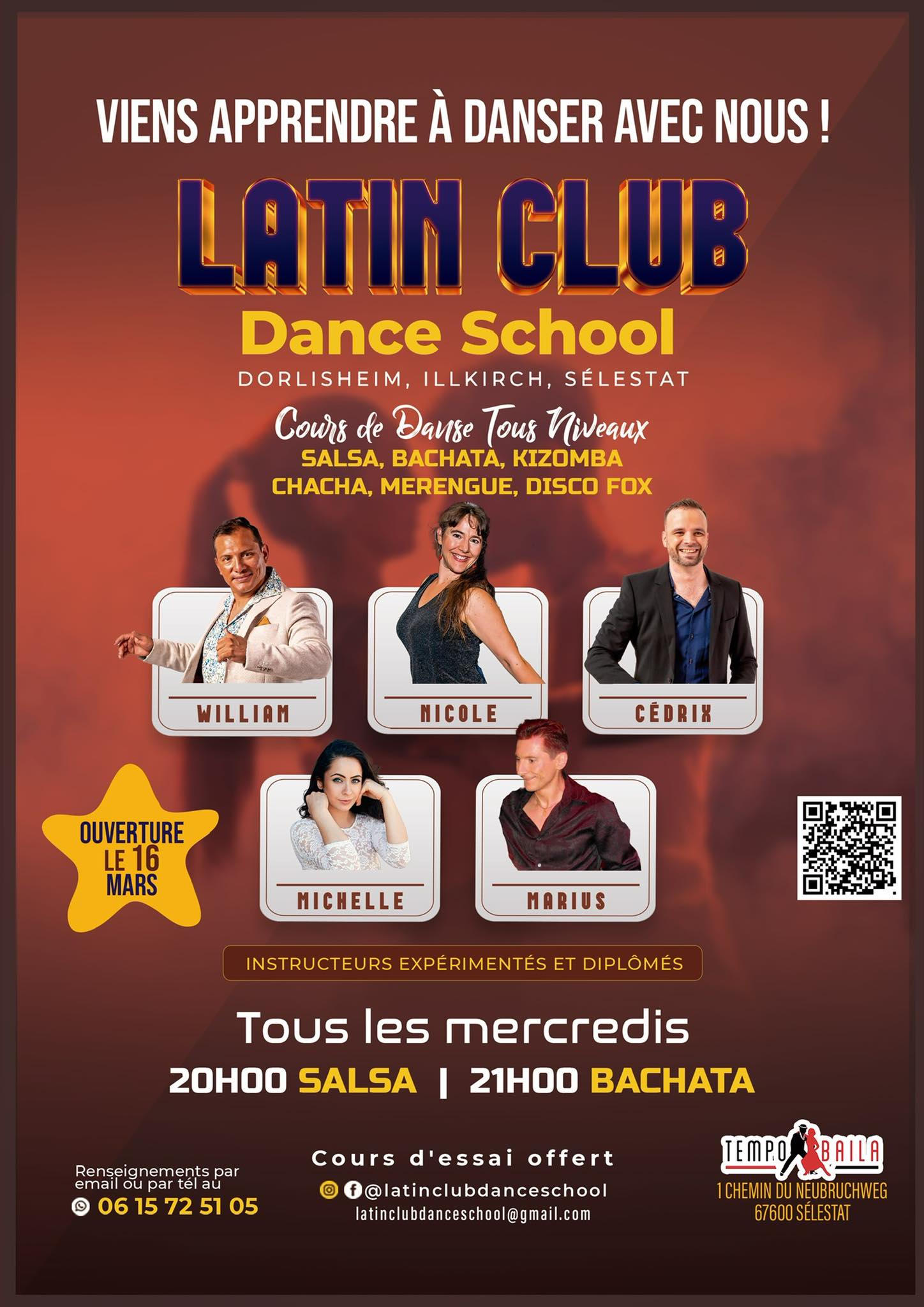 Portes ouvertes - cours salsa et bachata à Sélestat