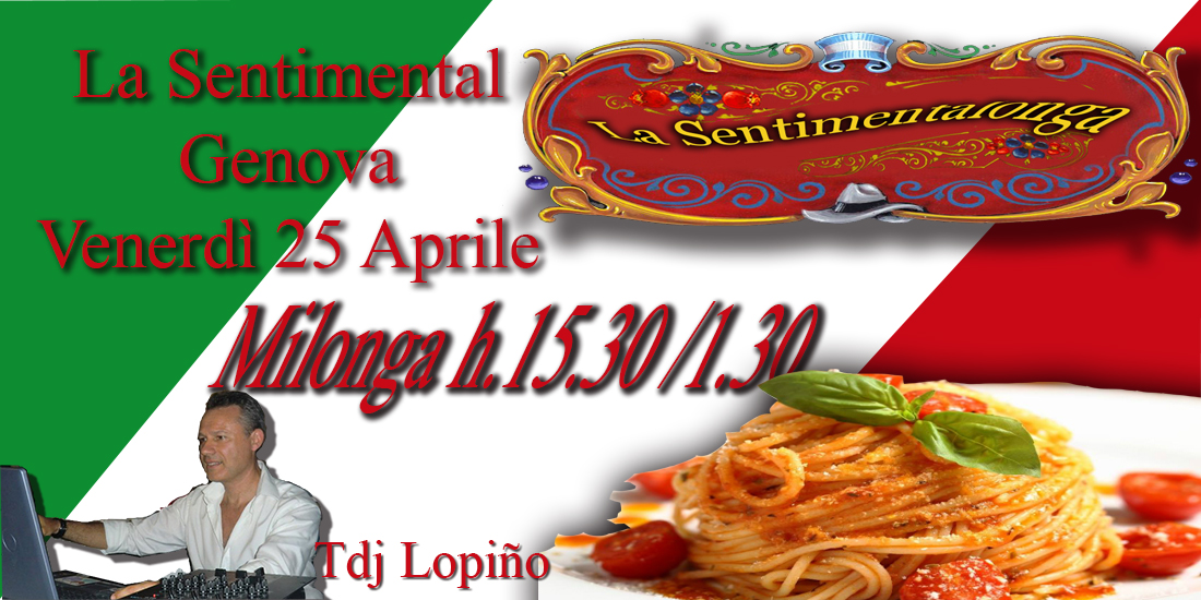La Sentimental - Pomeri-Serale Milonga 25 Aprile a Genova