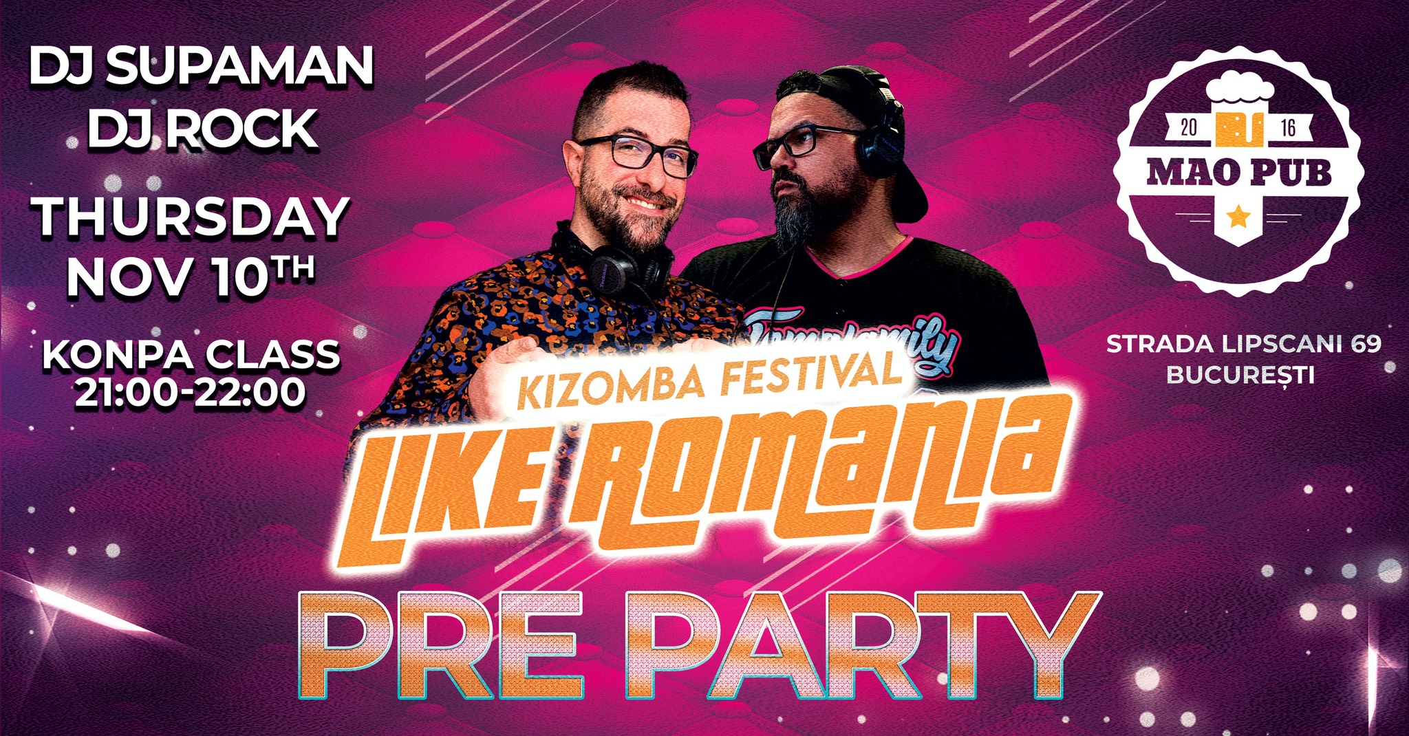 LIKE Romania Pre-Party @ Pub Mao