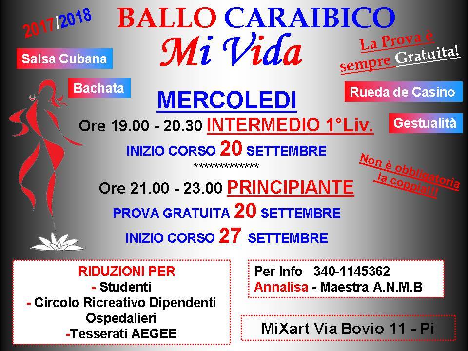 Ballo Caraibico c o Mixart CORSI 2017-18