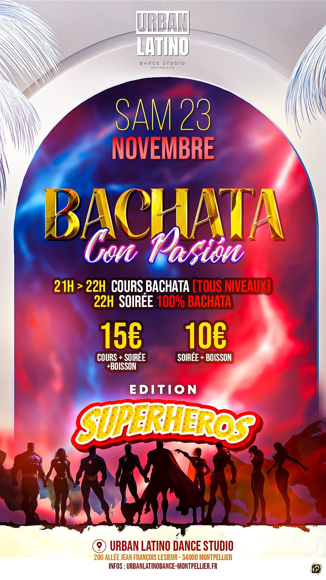 Bachata Con Pasión NOVEMBRE édition Super Héros et Personnages Célèbres