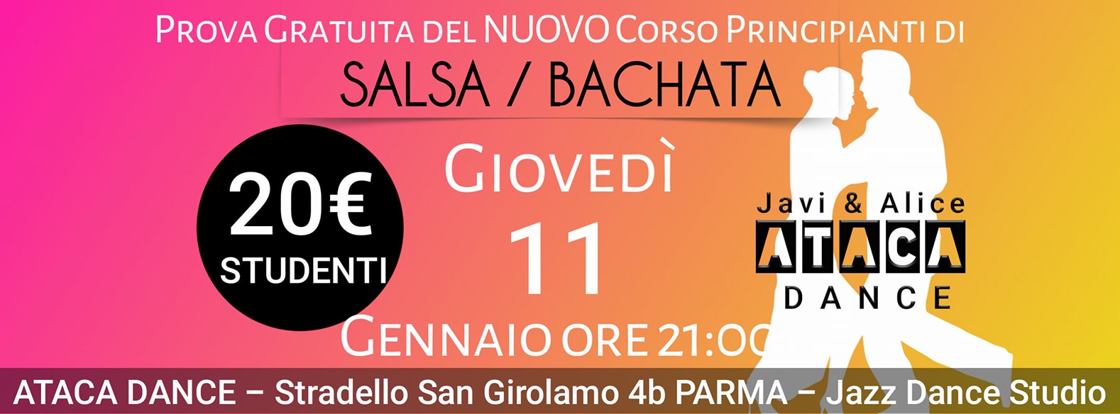 Prova Gratuita Nuovo Corso Base Salsa E Bachata