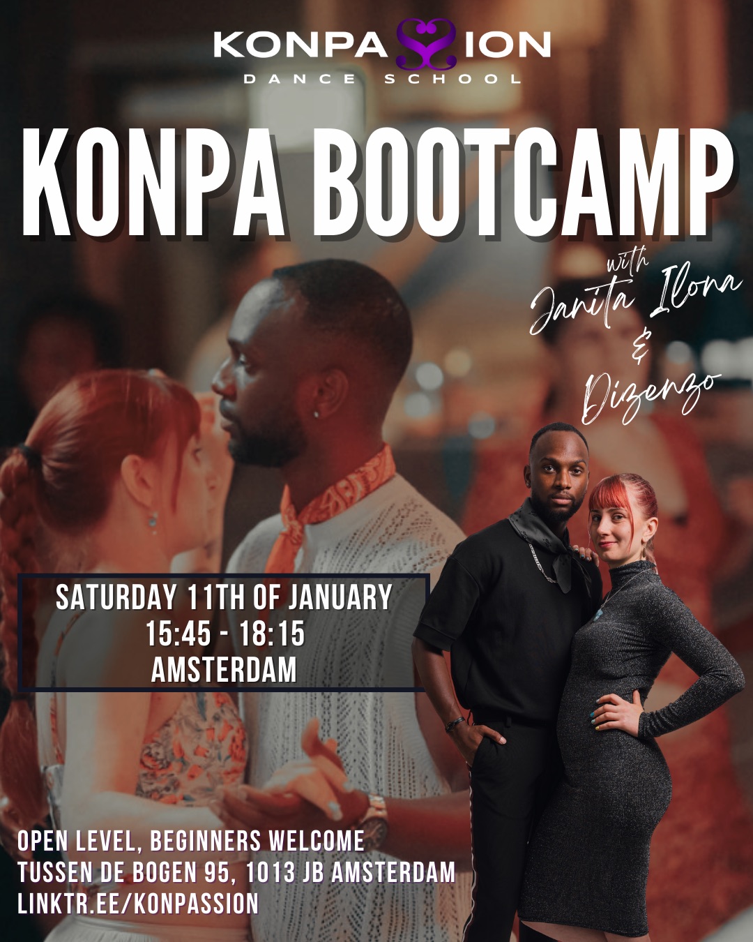 Amsterdam Konpa Bootcamp with Janita Ilona & Dizenzo