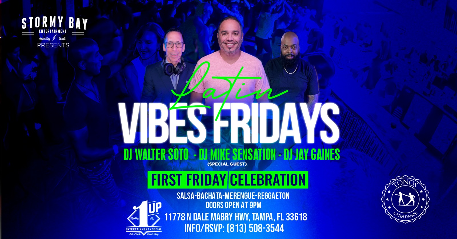 Latin Vibes Fridays- First Friday Celebration Latin Night at 1UP