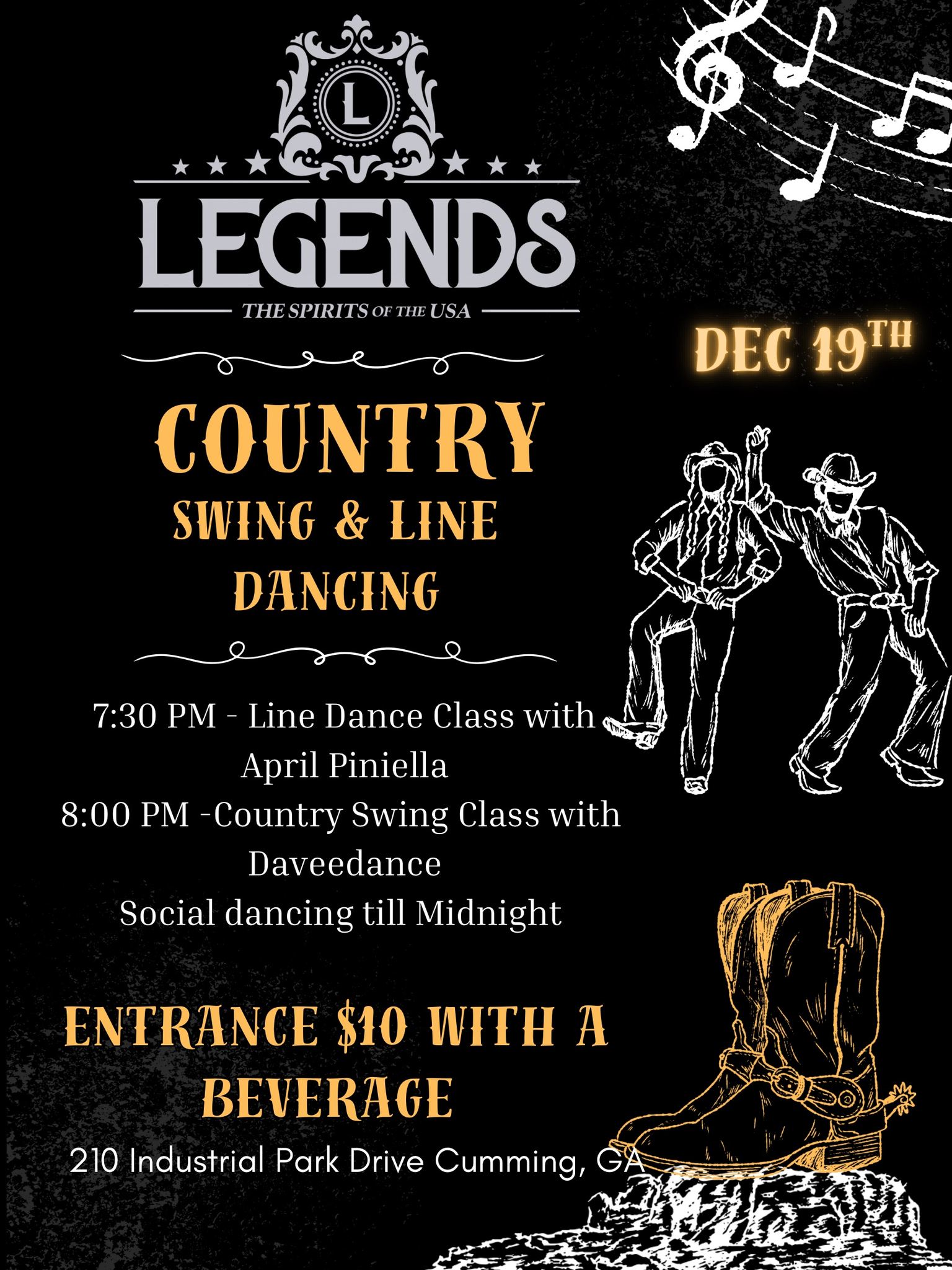 GA Country Swing & Line Dancing