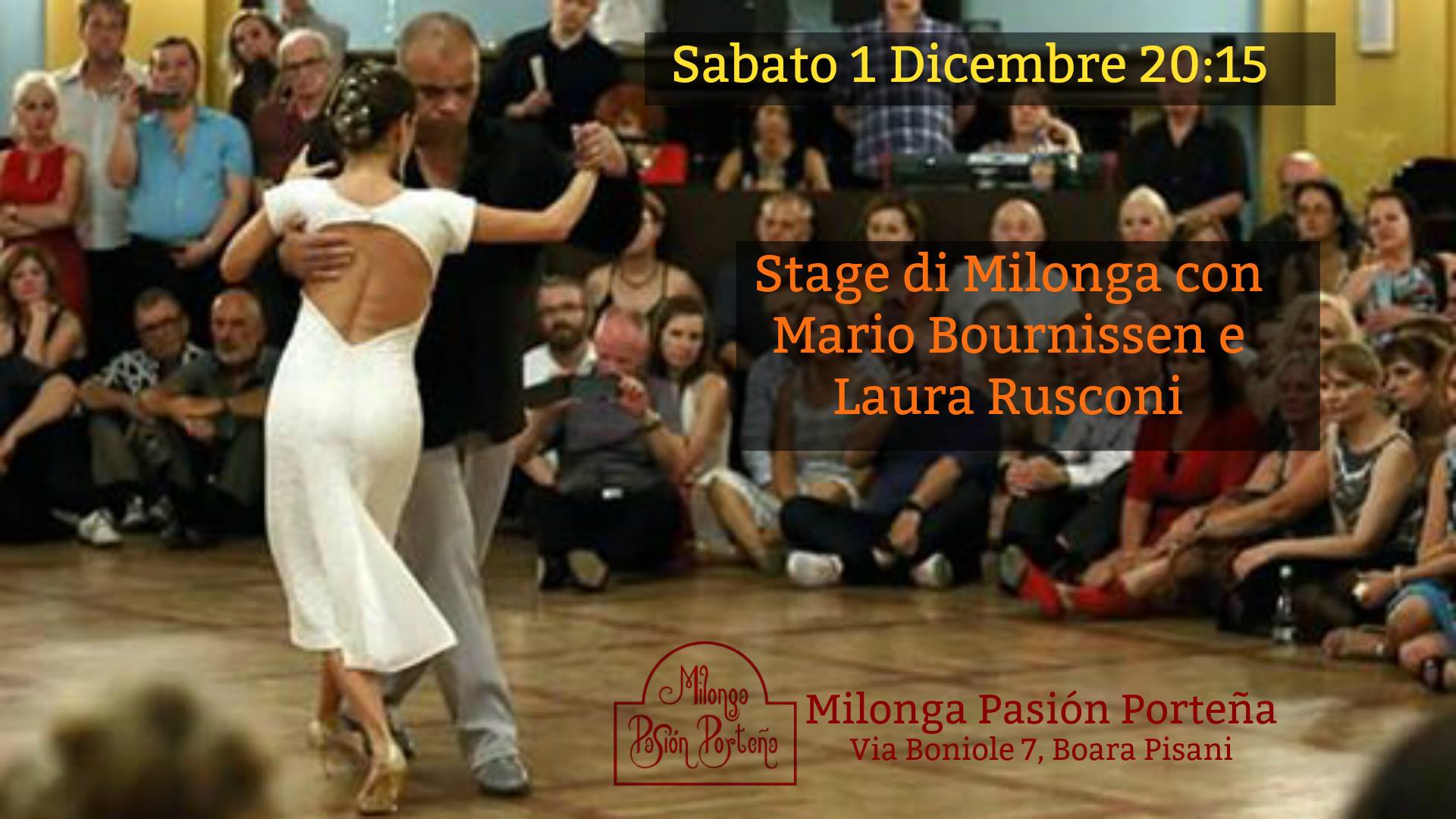 Stage di milonga con M. Bournissen e L. Rusconi alla Porteña