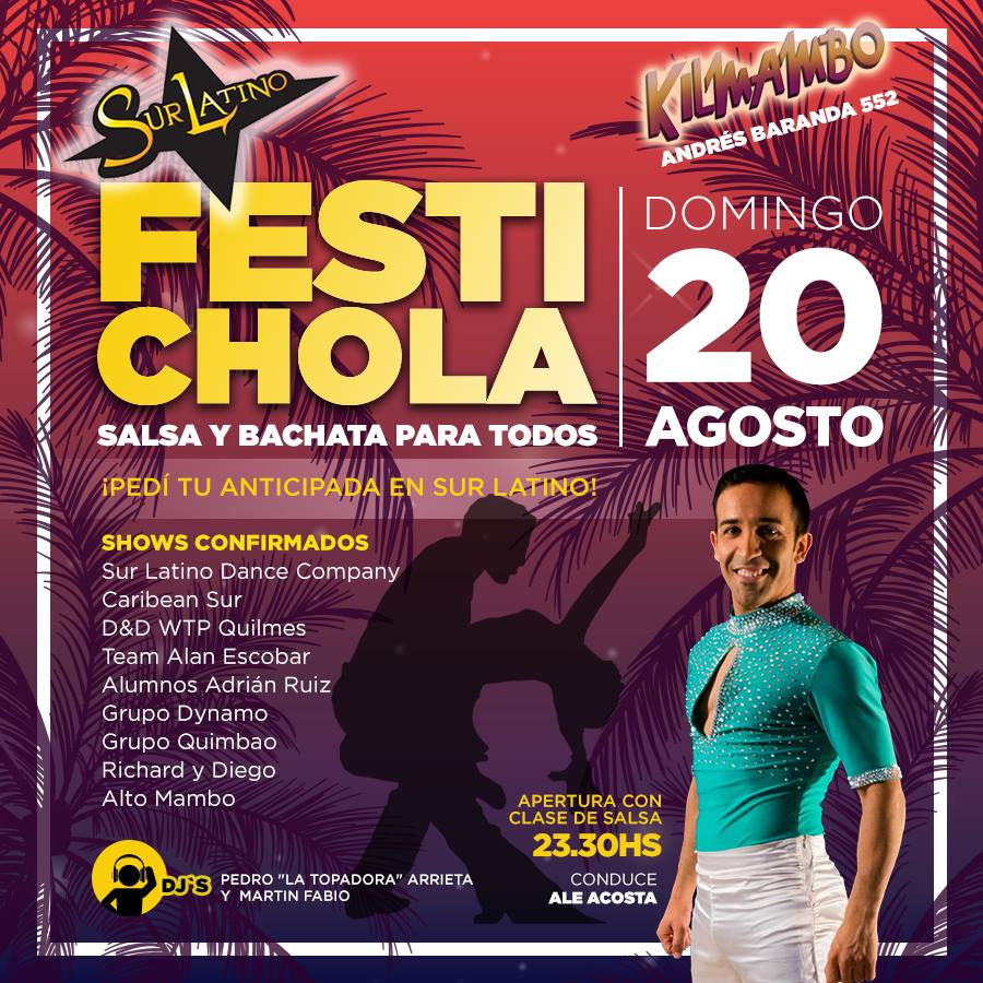 Festichola SalsaBachata en Kilmambo! Preferiado 20 De Agosto!