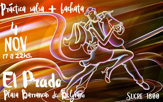 El Prado Salsa + Bachata, domingo 4 de noviembre en Belgrano