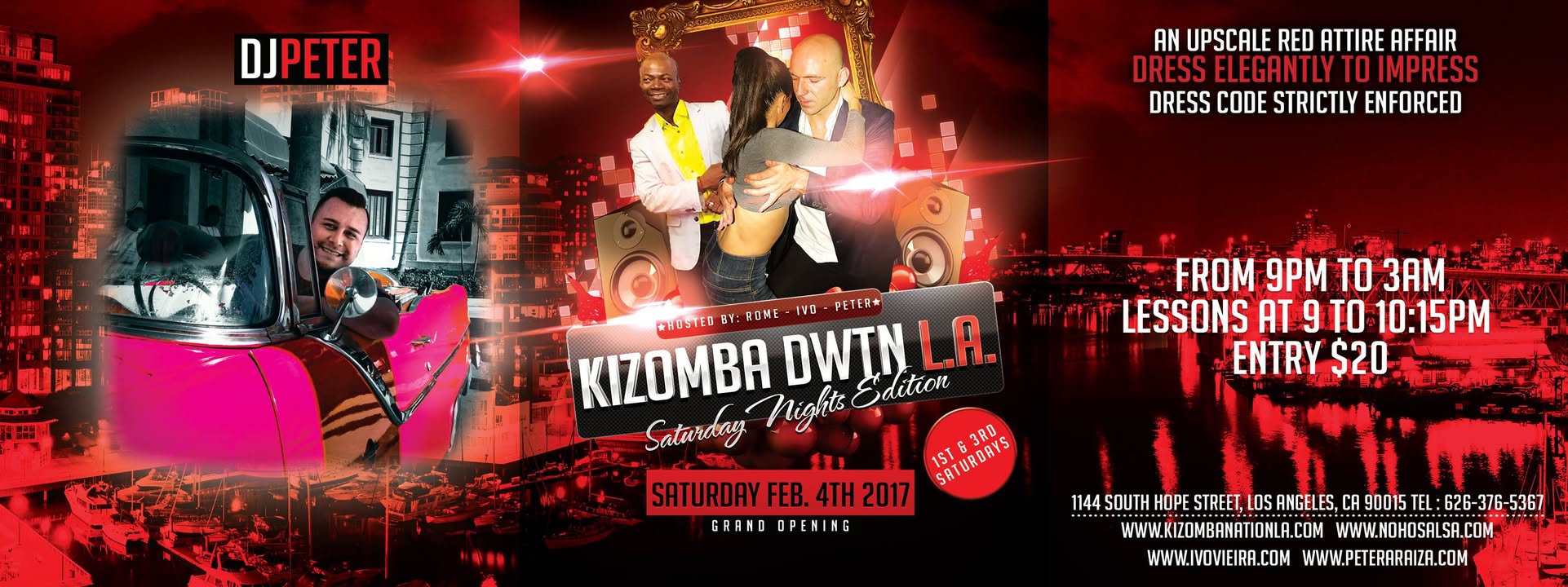 Upscale Kizomba Affair In Downtown LA: The RED Party