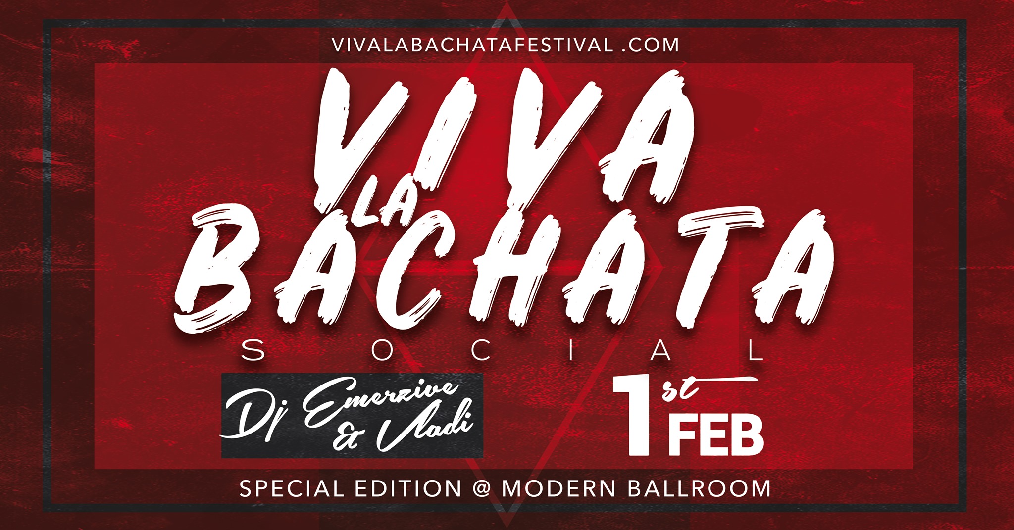 Viva La Bachata Social Feb 1st * RED THEME *