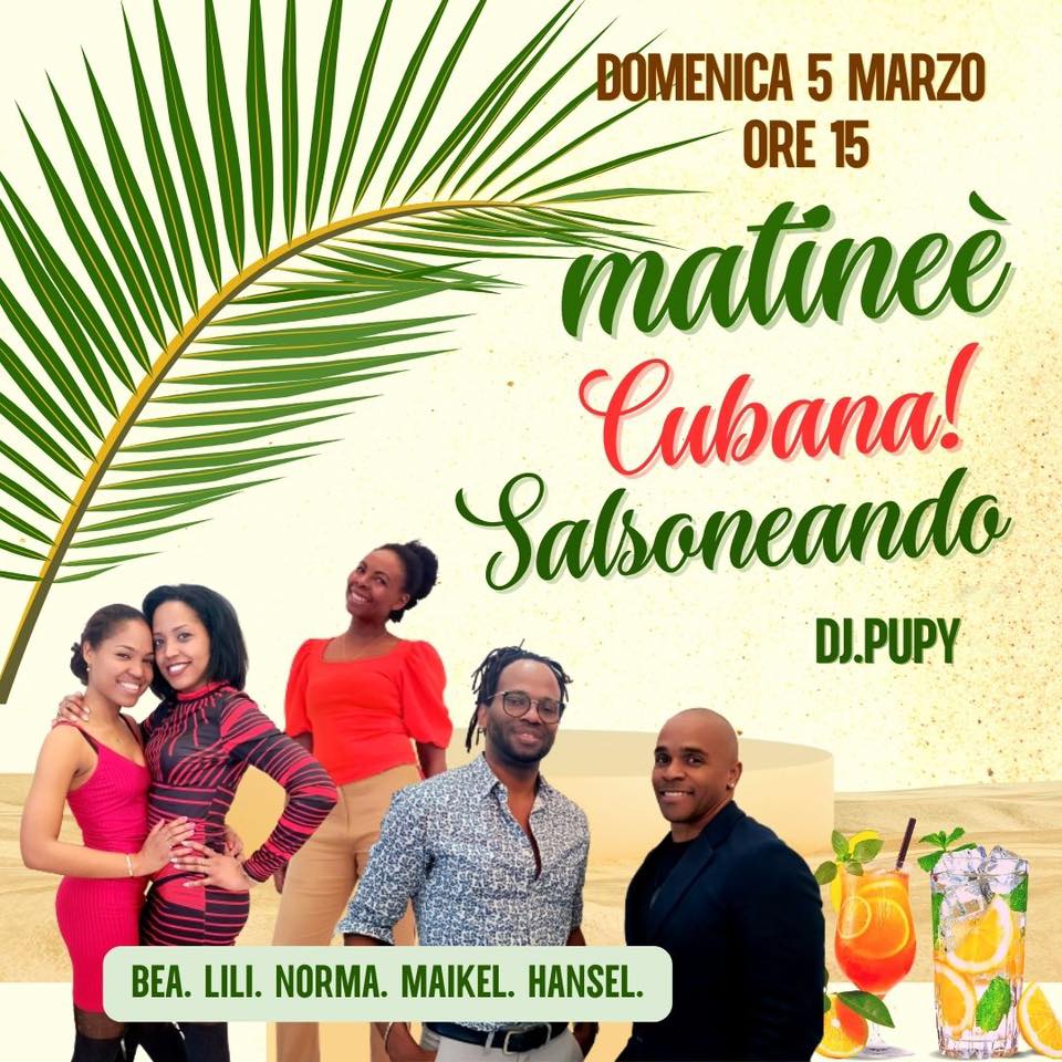 Salsoneando a Cagliari (Pranzo a buffet e Matinée Cubana), con Hansel, Norma, Liliana, Bea, Maikel e Pupy Dj!!!
