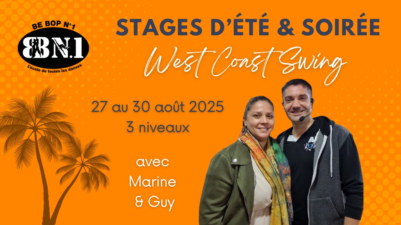 Stage d'été West Coast Swing avec Marine & Guy