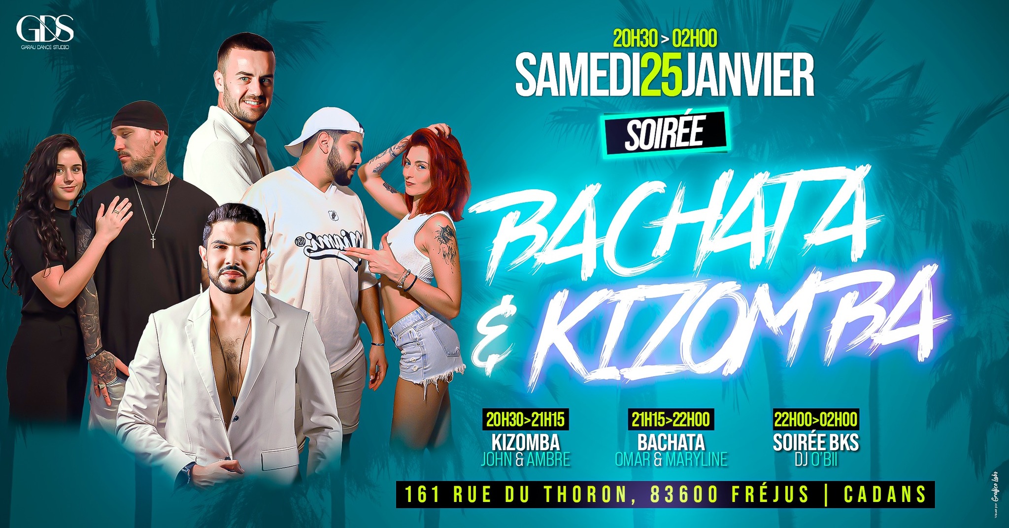 SOIRÉE BACHATA & KIZOMBA 60% Bachata + 40% Kizomba