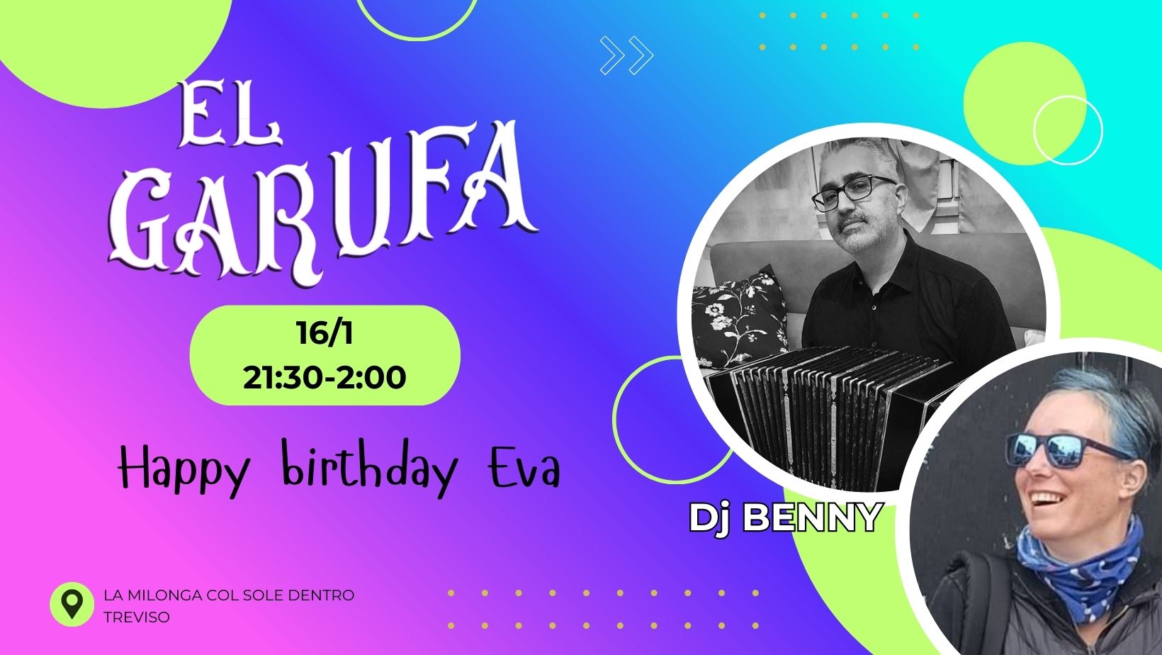 16.1 El Garufa Happy Birthday Eva! Dj Benny Campana