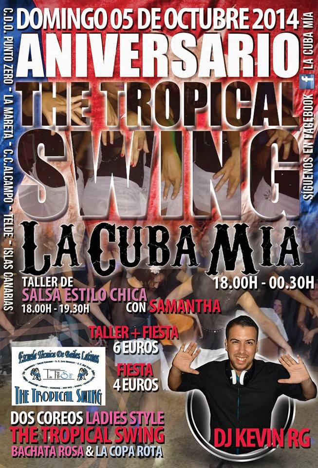 GRAN CELEBRACION ANIVERSARIO THE TROPICAL SWING !!!