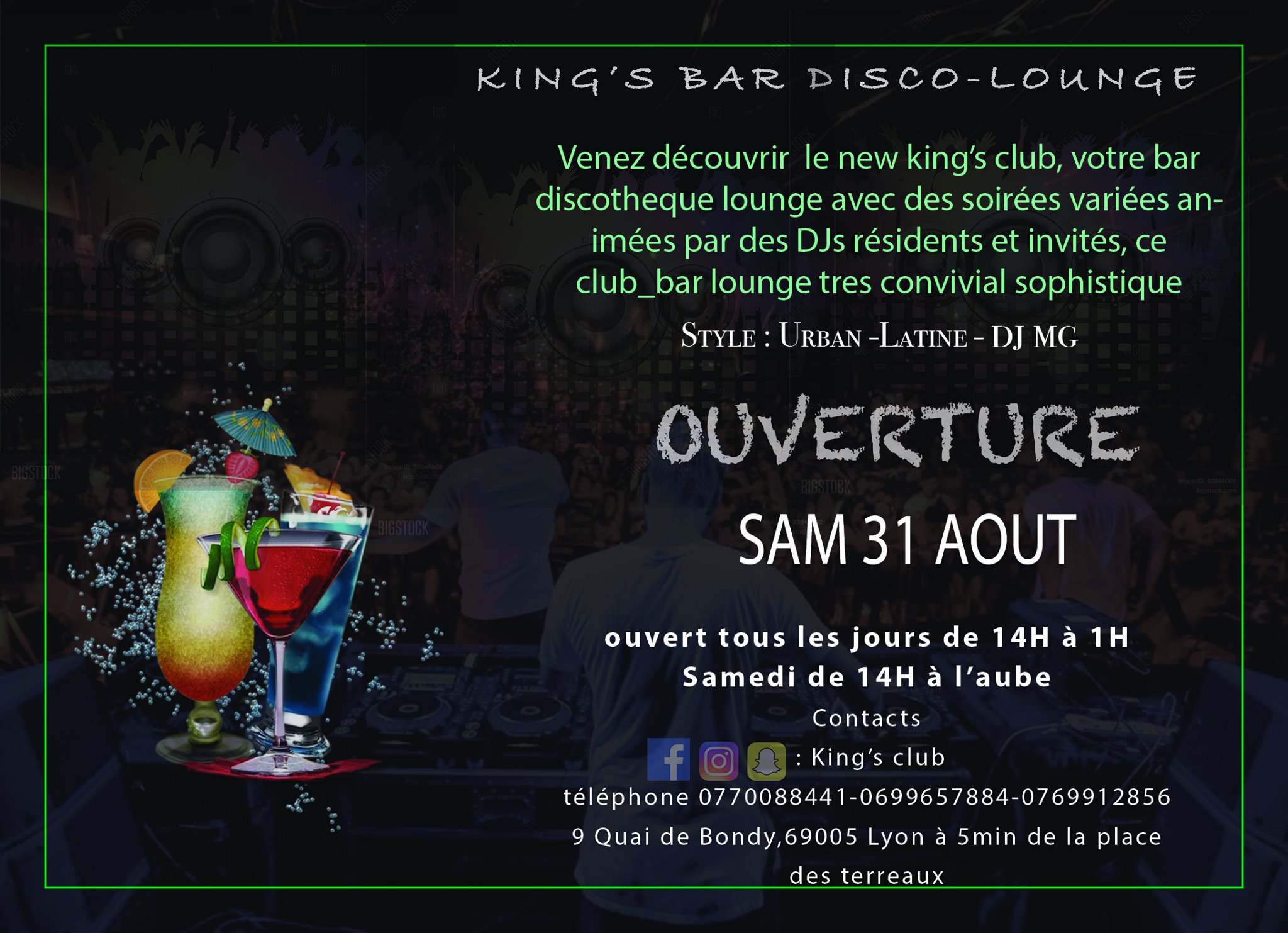 Ouveture KINGS BAR Discotheque Lounge