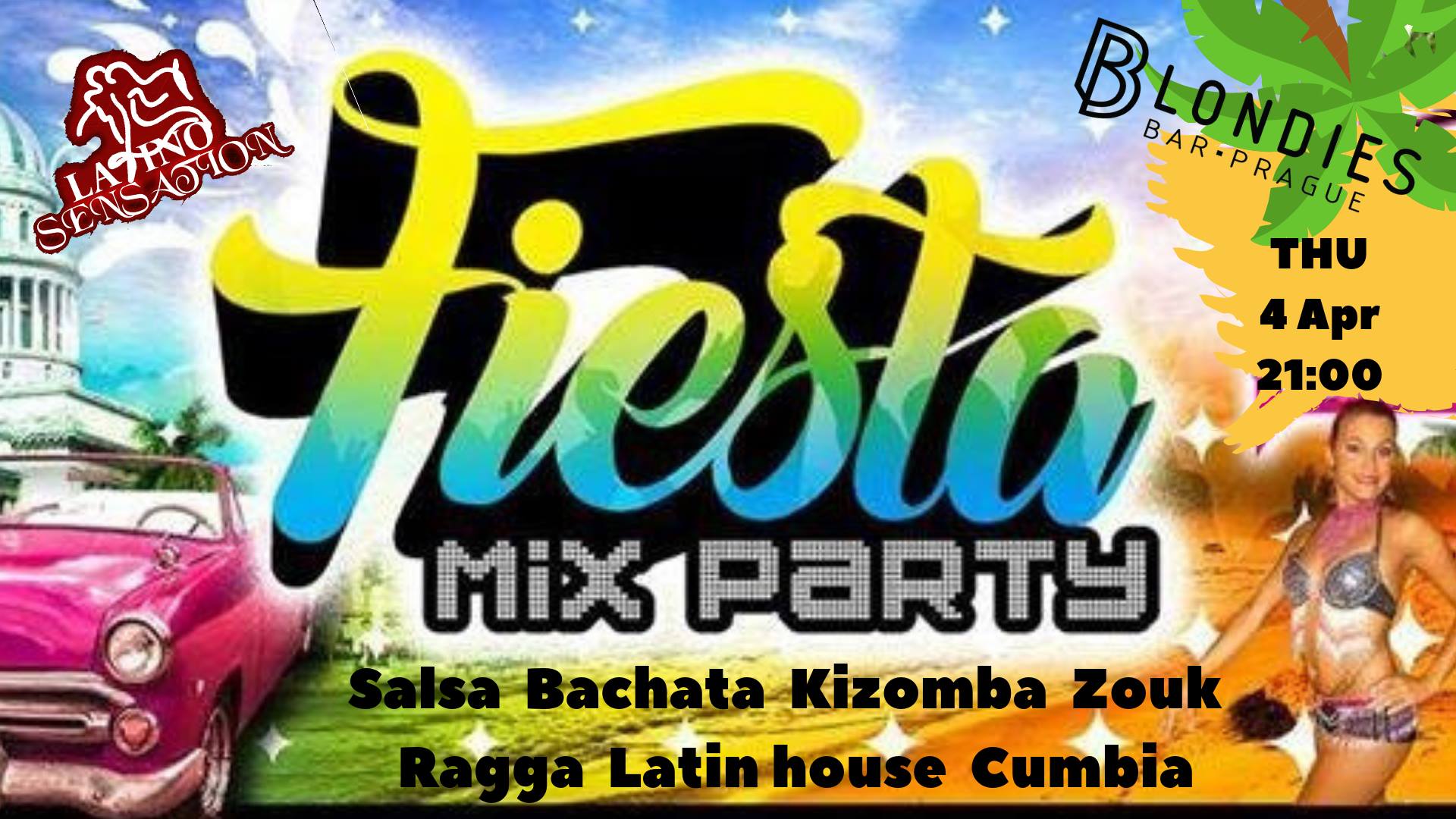 Fiesta Mix Party Thu 4th Apr.
