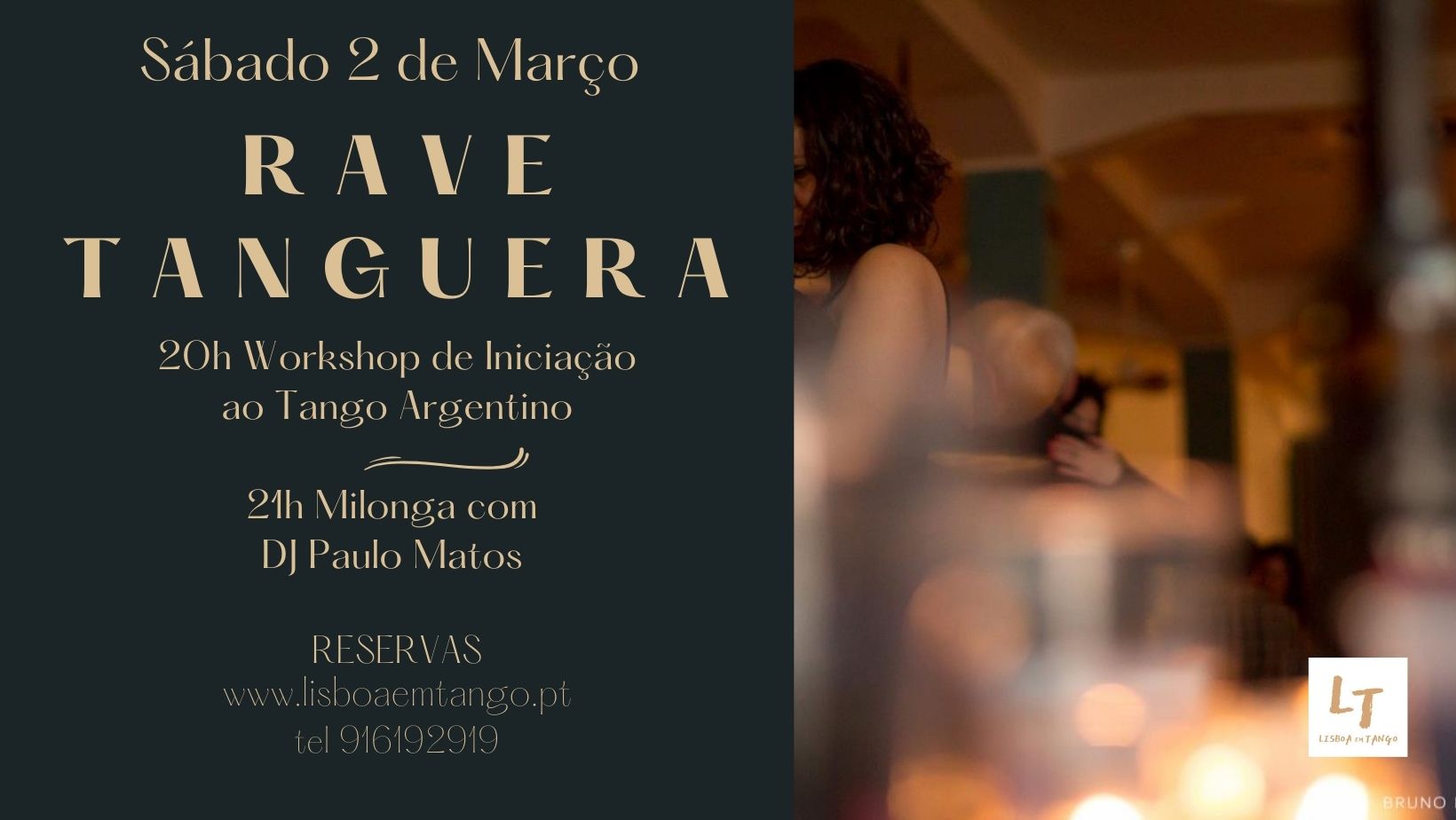 Workshop de Iniciação ao TANGO ARGENTINO + RAVE TANGUERA