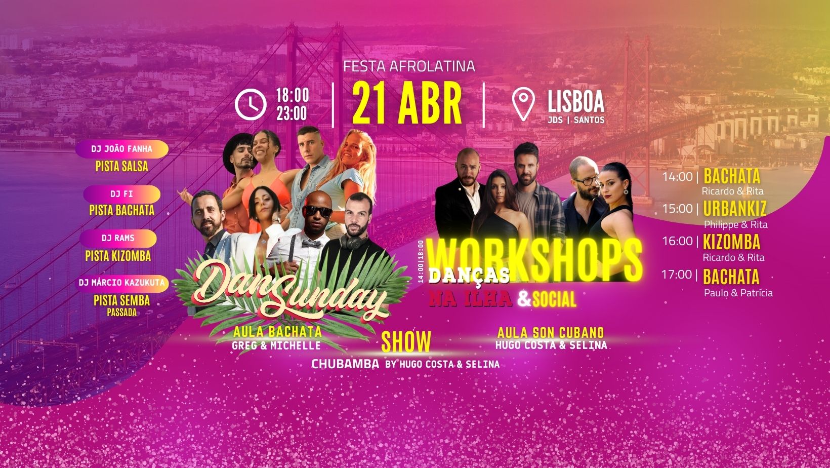 DanSunday Matiné Afrolatina Danças na Ilha