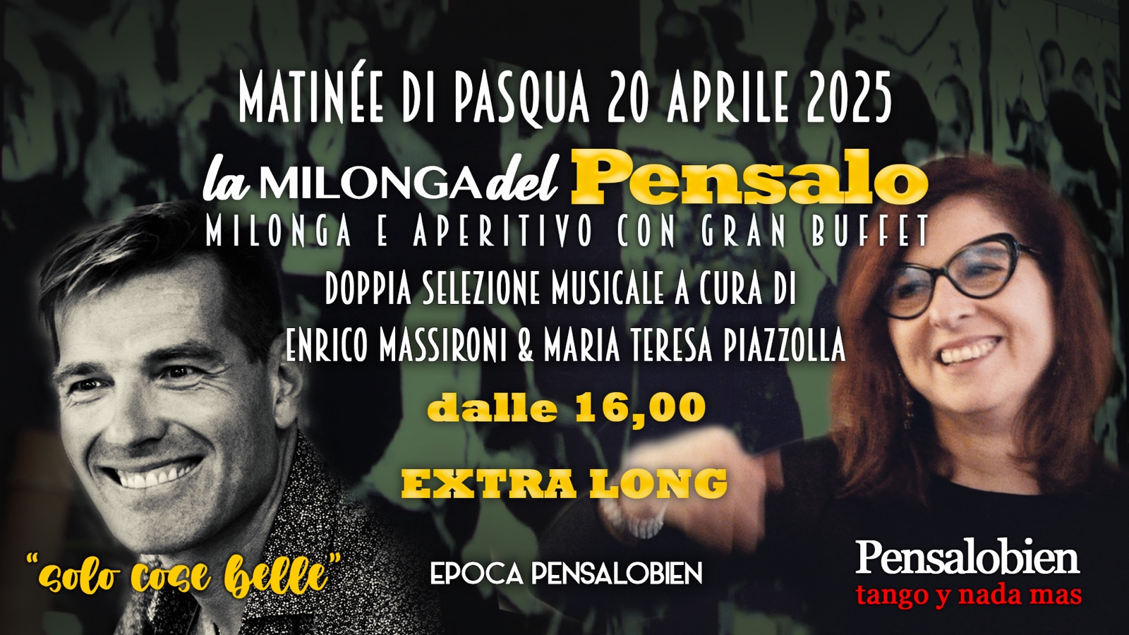 Pensalo a Pasqua dalle 16:00! Un pomeriggio di ballo con cena a buffet