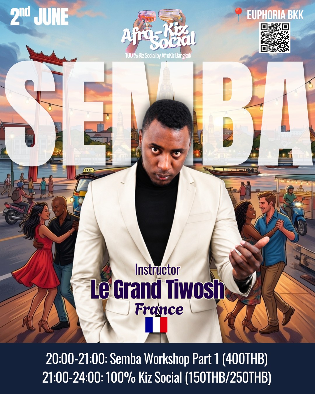 Semba Workshop with TiWosh π«π· & 100% Kiz Social