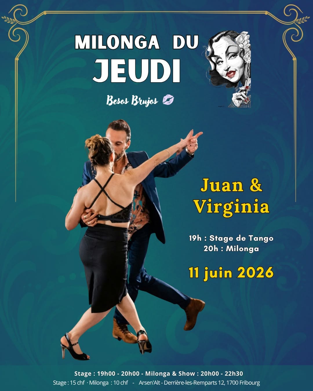 Milonga du Jeudi, avec Stage de Juan & Virginia