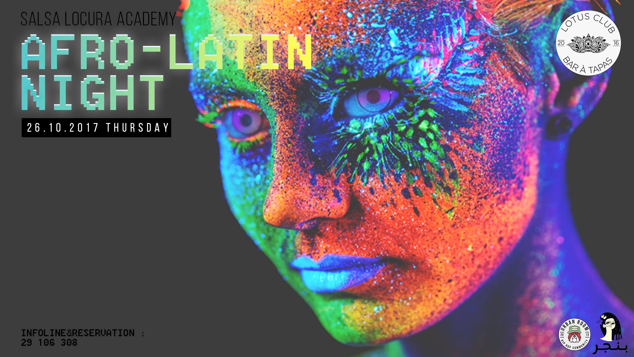 Afro Latin FLUO PARTY