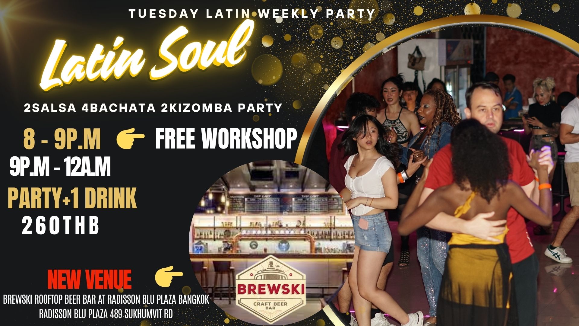 ๐ ๐๐ฎ๐๐ถ๐ป ๐ฆ๐ผ๐๐น - Tues Latin Weekly Party - NEW VENUE - June 17th