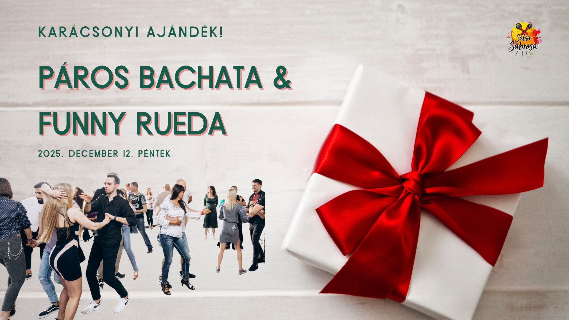 🎁 Karácsonyi ajándék: bachata & salsa óra 💃🏼🕺
