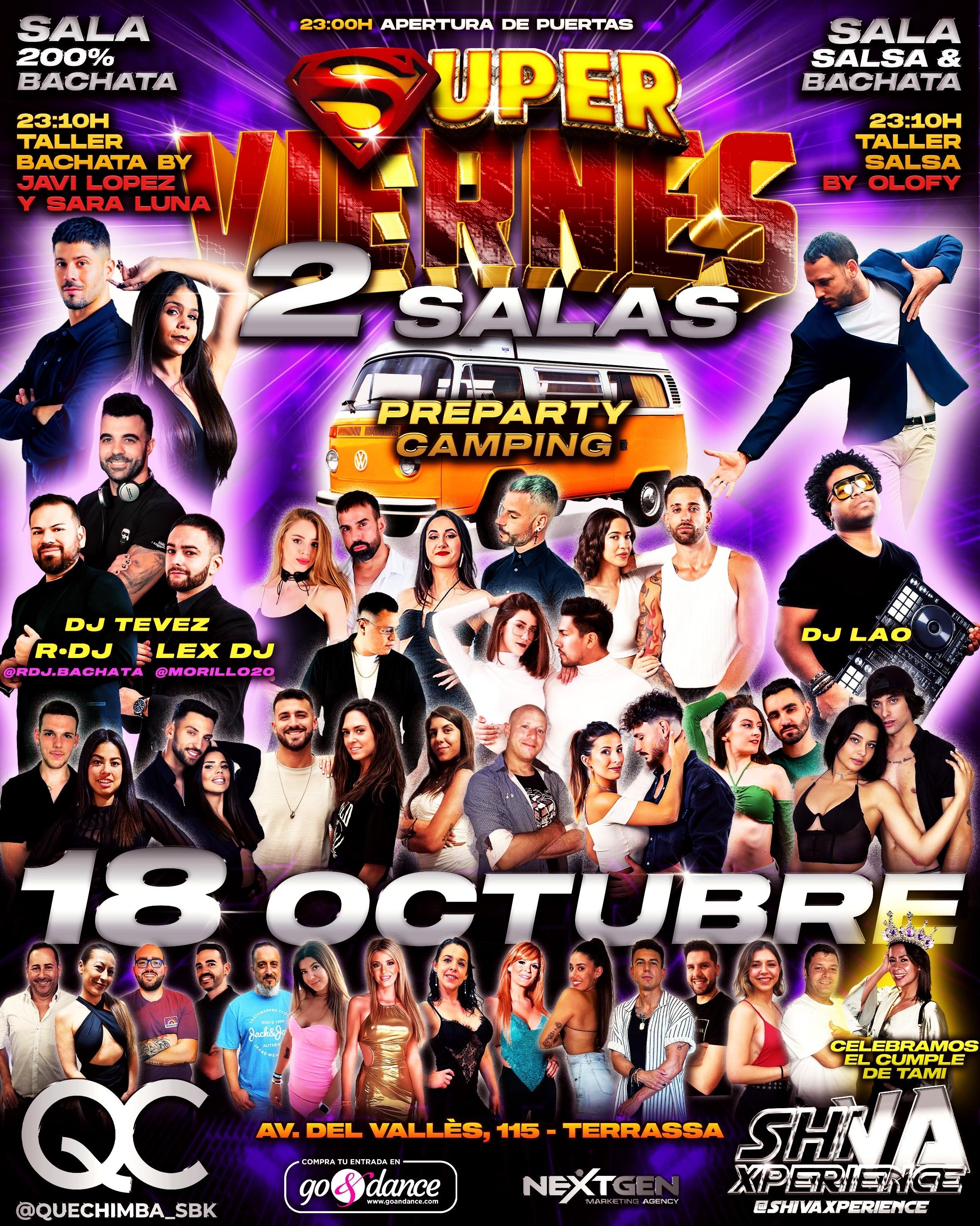 ?? SUPER VIERNES ?? 18 DE OCTUBRE ?? 2 SALAS ?? QC x SHIVA ??