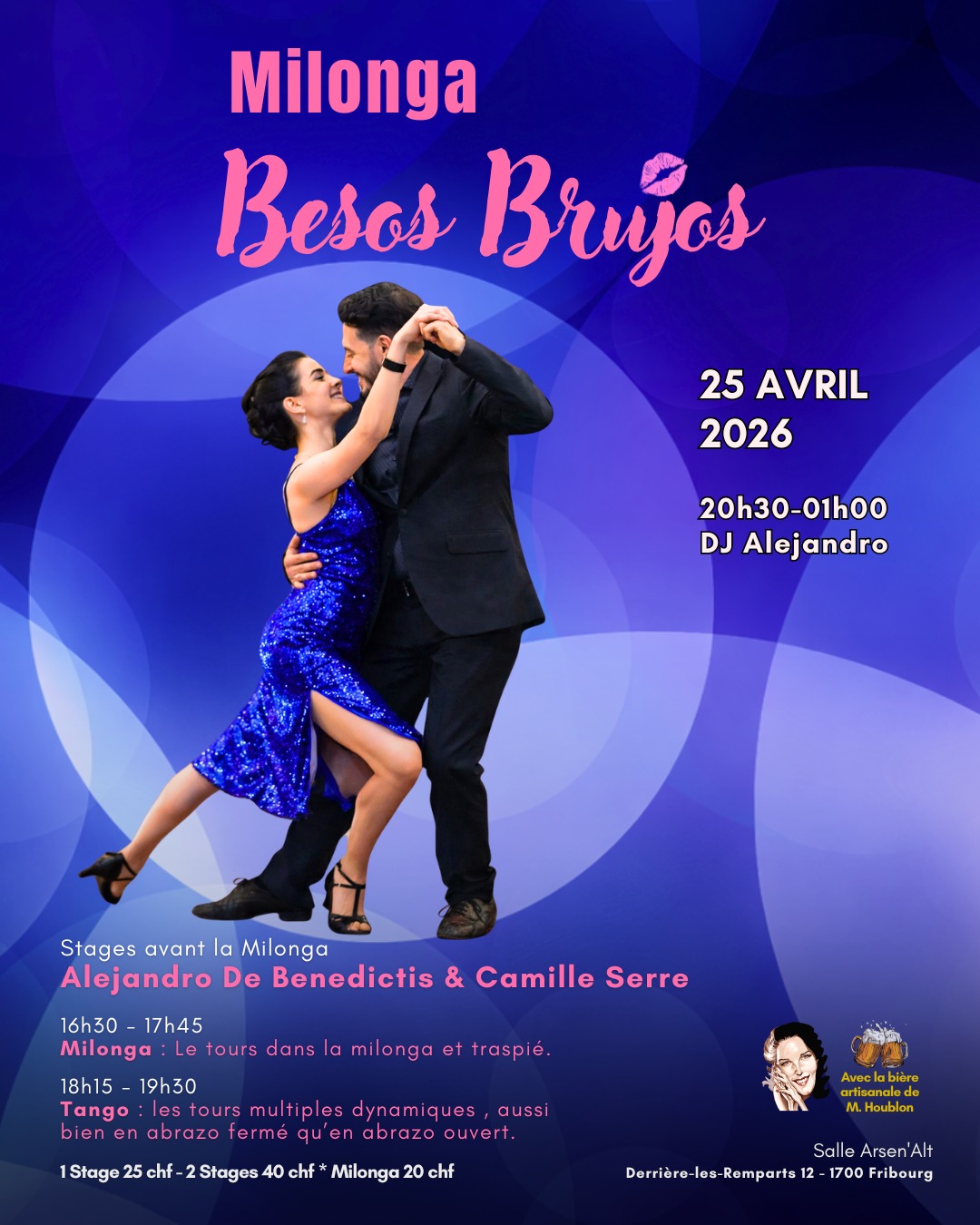 Milonga Besos Brujos, avec Show de Alejandro & Camille - DJ Alejandro