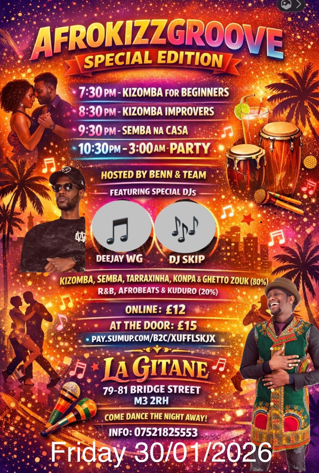 🏆AfroKizZGroove Special Party🏆Kizomba🍀Semba🍀Gettho Zouk🍀Tarraxhina 🍀Konpa
