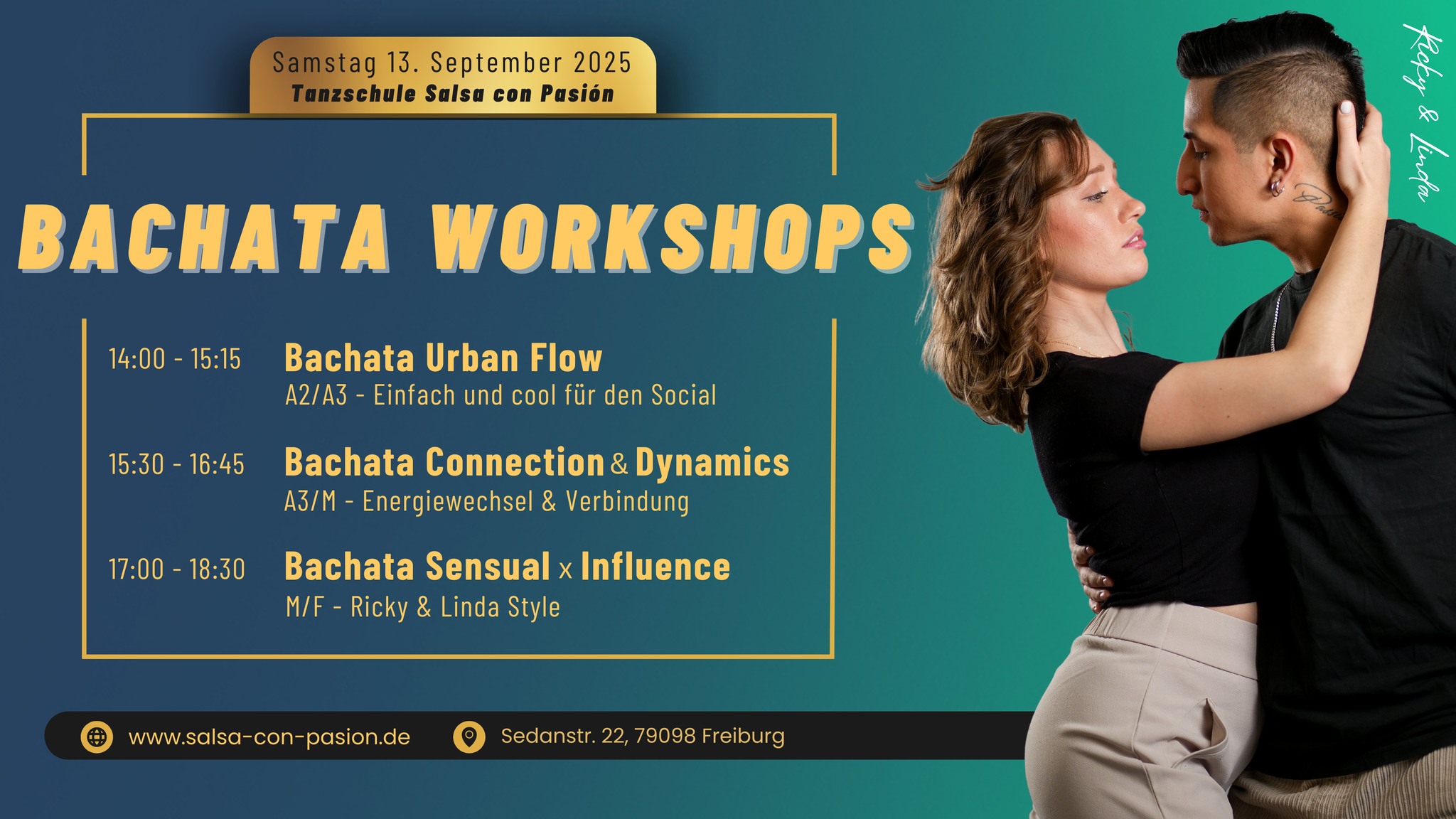 Bachata Workshop Day in Freiburg Tanzschule Salsa con Pasión!