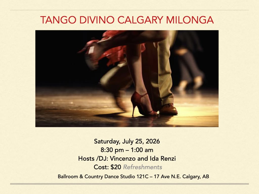 Tango Divino Calgary Milonga