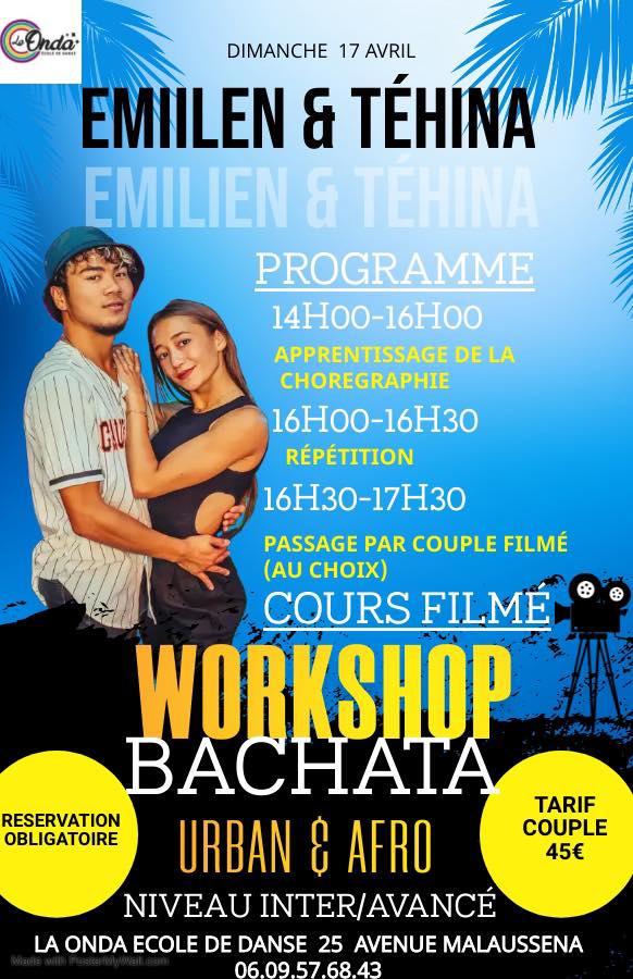 Workshop Urban & Afro By Emilien et Téhina + Soirée avec DJ O’BII