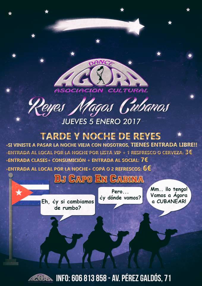 Especial noches de reyes cubanos en Agora Salsa Valencia