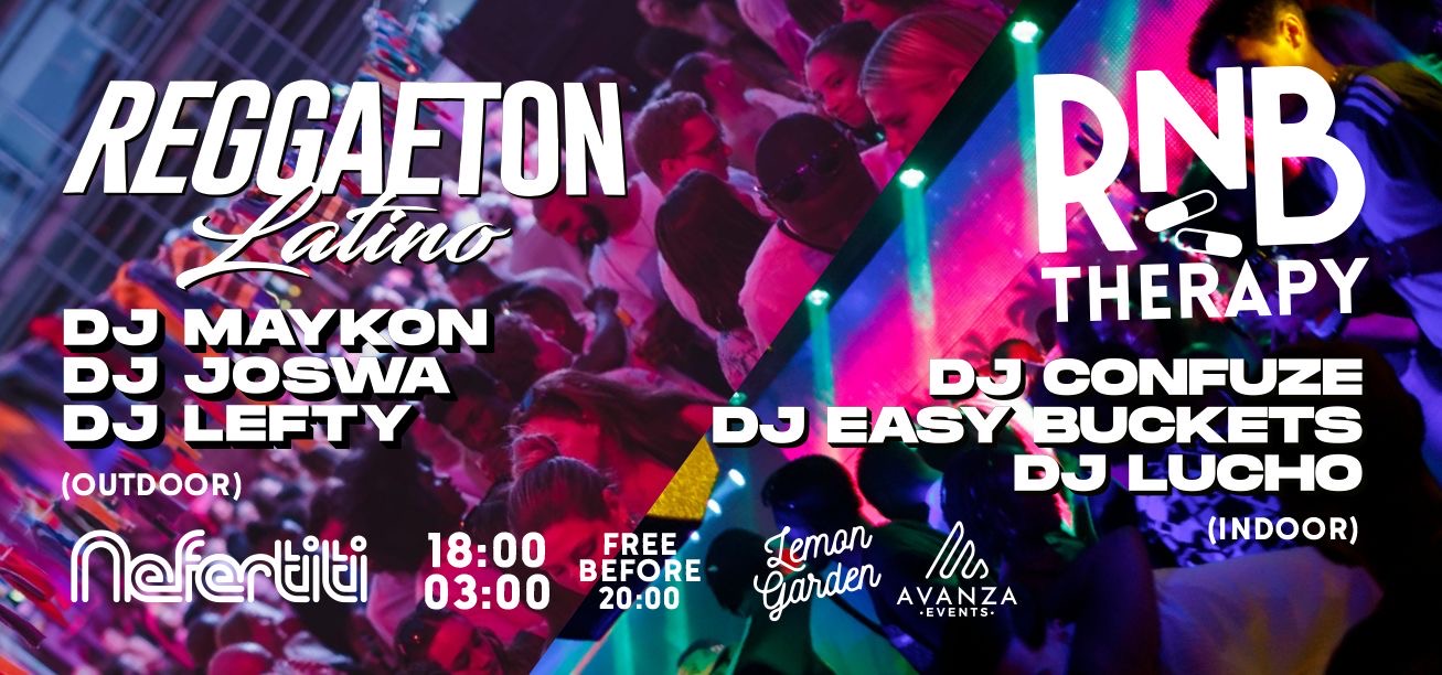 REGGAETON vs RNB - FRIDAY • NEFERTITI• 2 DANSGOLV • FRI ENTRÉ TILL 20.00 •