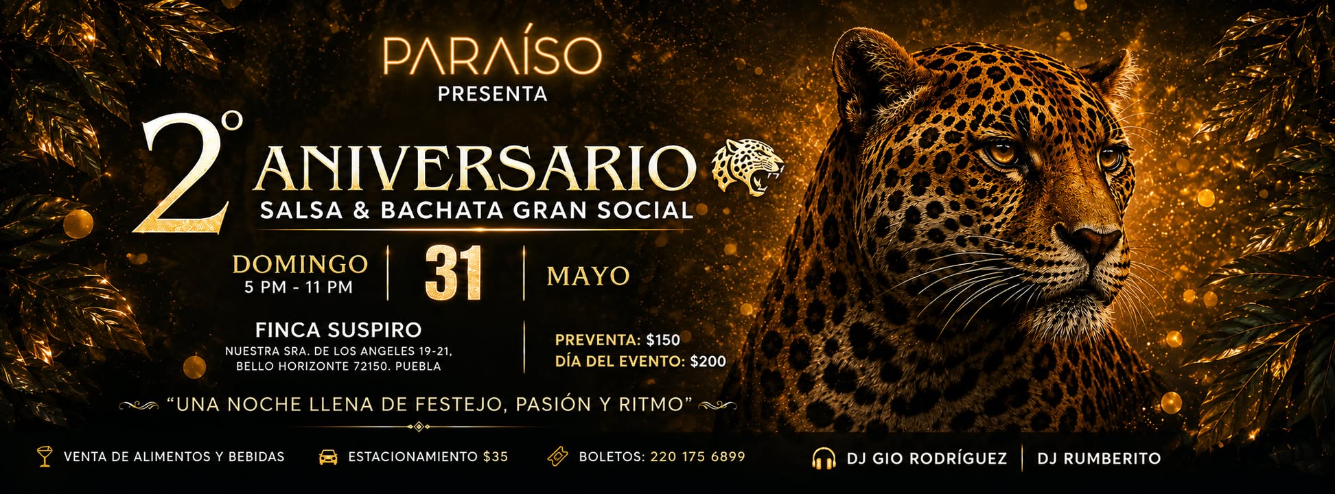 🌴 SEGUNDO ANIVERSARIO • PARAÍSO SALSA & BACHATA 🌴