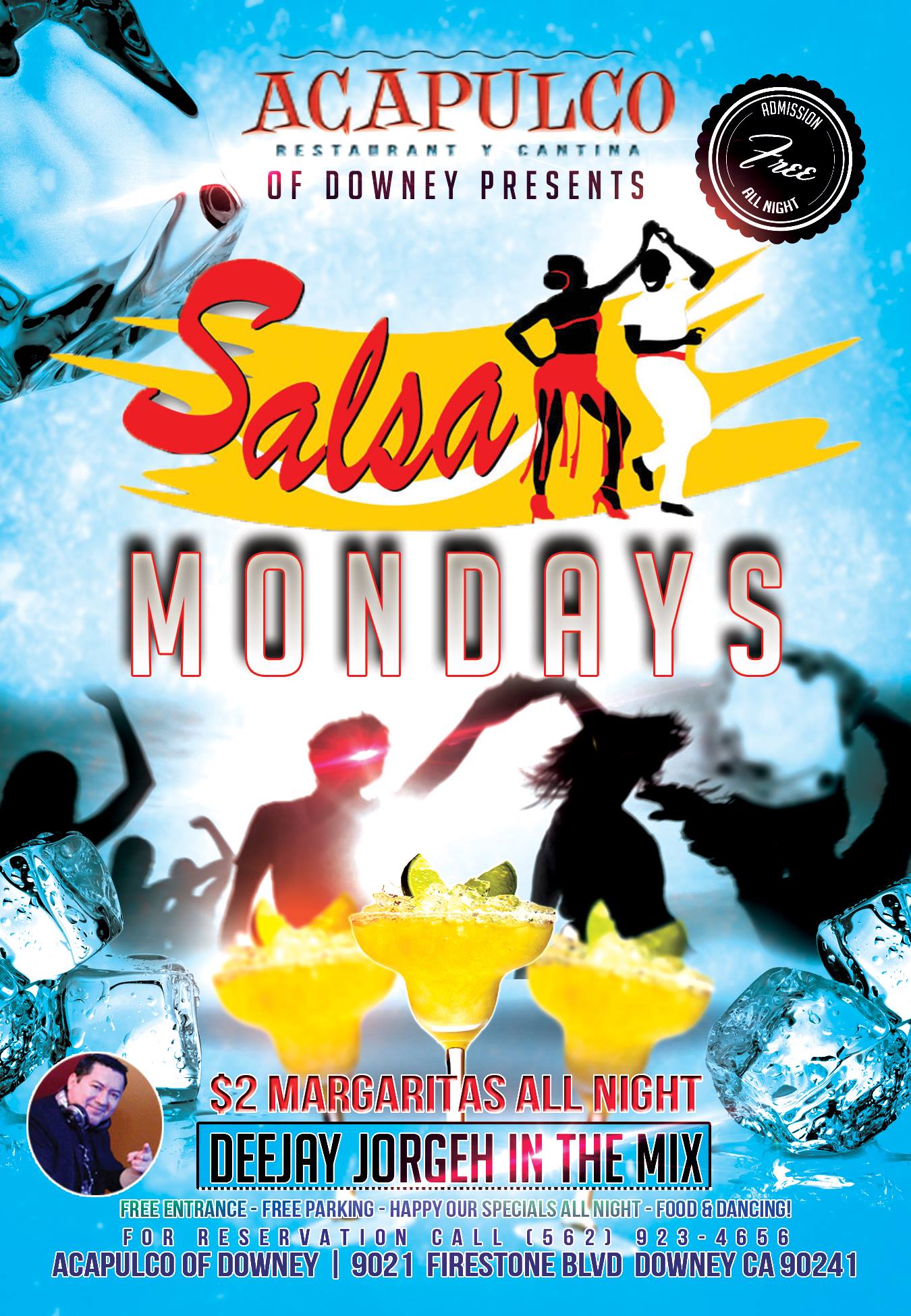 Salsa mondays at acapulco of downey!