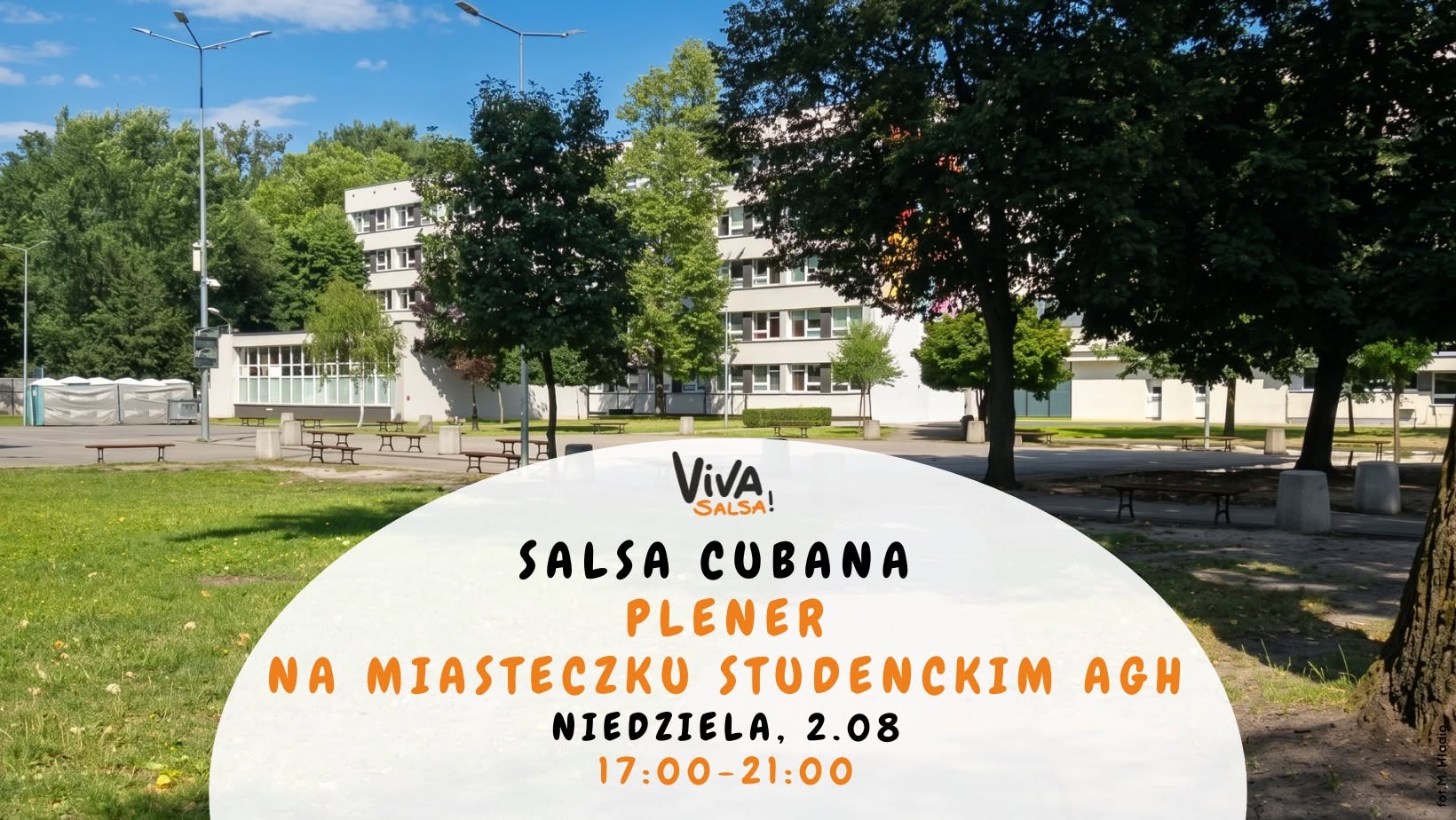 Salsa Cubana - plener na miasteczku studenckim AGH, niedziela 2.08