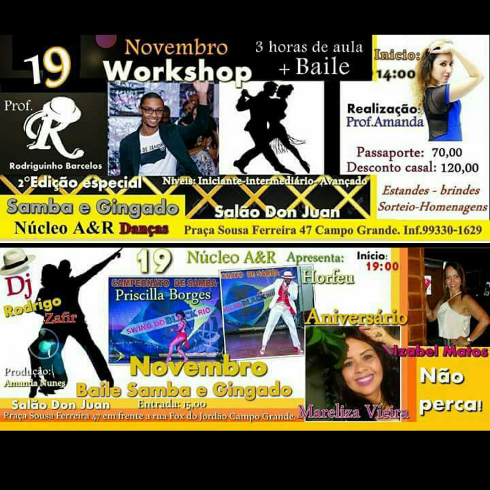 2° Workshop e Baile Samba & Gingado