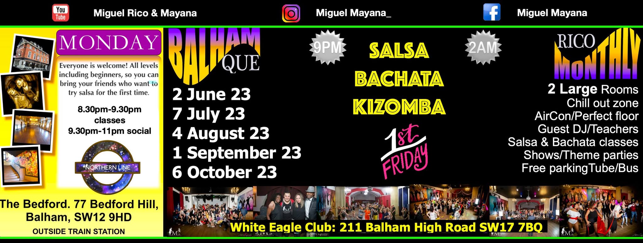 "QUE RICO" SALSA & BACHATA PARTY - FRI 7TH JULY
